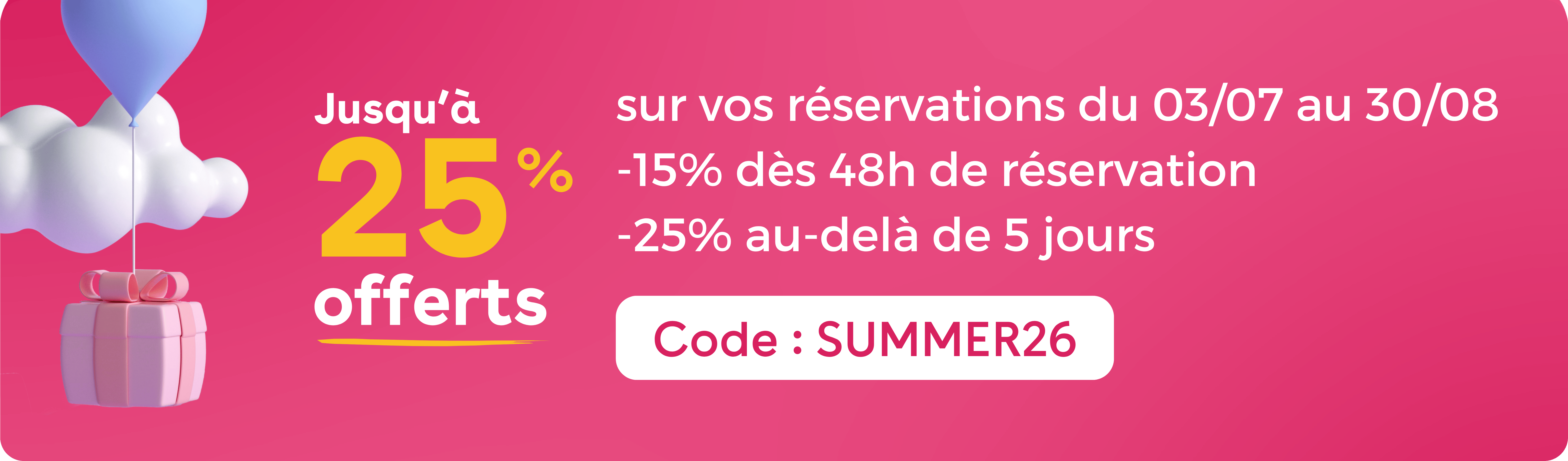 encart promotionnel de l'offre