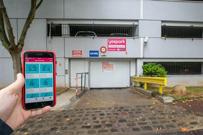 Vignette parking Aire Victor Hugo - rue Charles Calmus - Gentilly